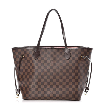 Louis Vuitton Damier Ebene Neo Neverfull MM Rose Ballerine 3 of 29