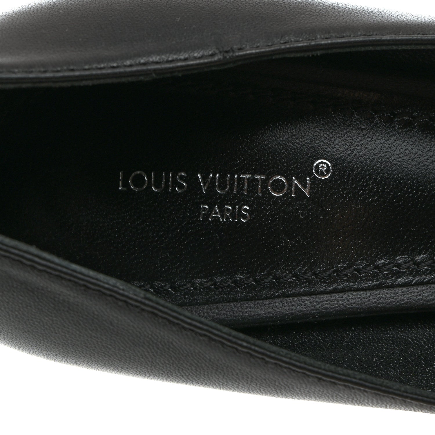 Louis Vuitton Lambskin Sparkle Pumps 36 Black 6 of 9