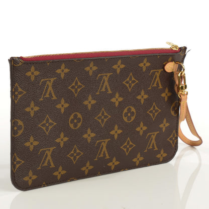 Louis Vuitton Monogram Neverfull MM GM Pochette Fuchsia 4 of 16