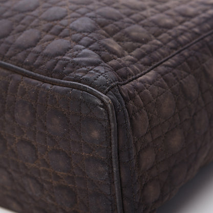 Christian Dior Nylon Cannage Large Lady Dior Tote Brown 9 of 24