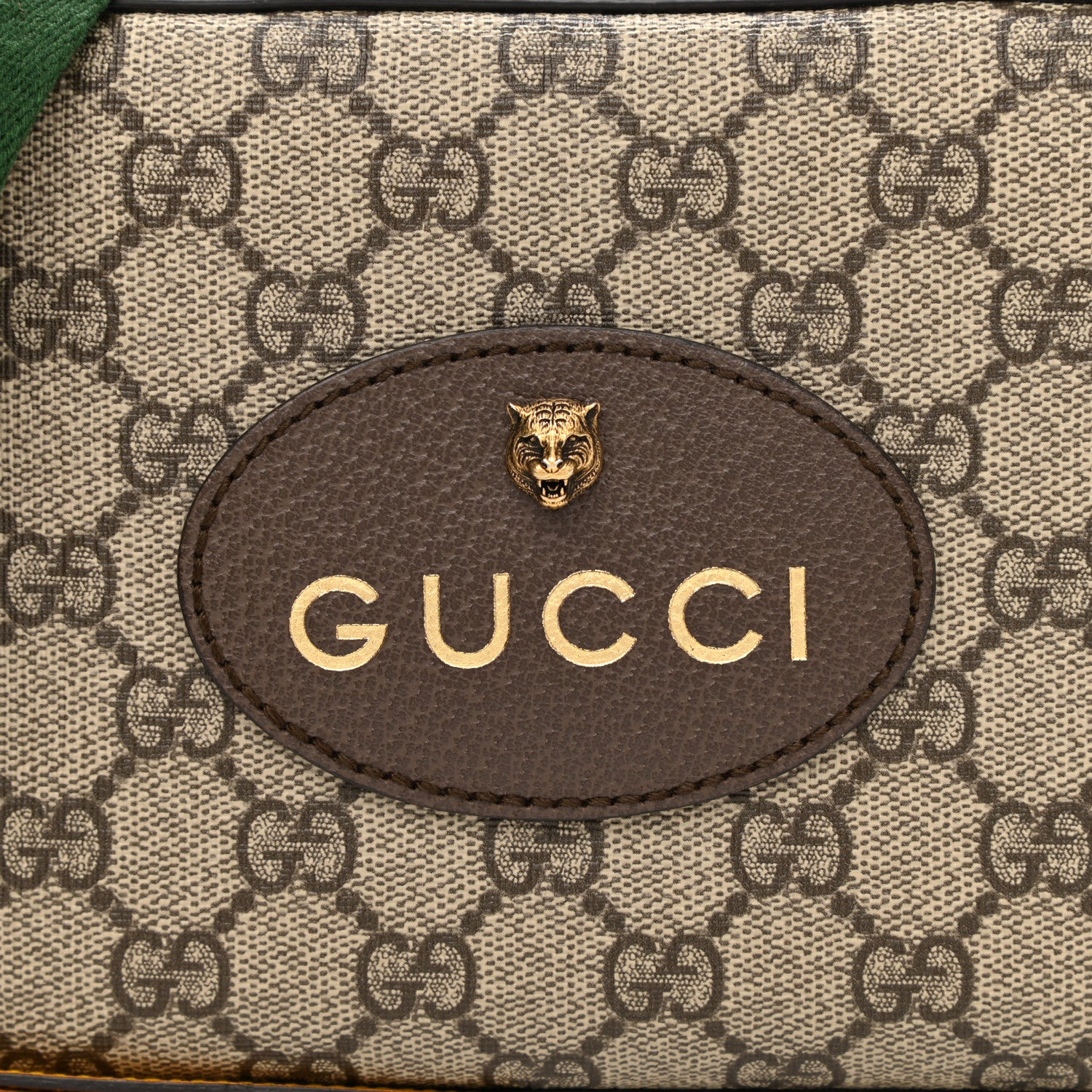 Gucci GG Supreme Monogram Web Neo Vintage Shoulder Bag Beige New Acero Crop 9 of 11