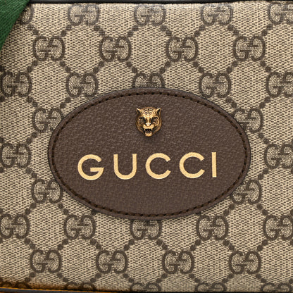 Gucci GG Supreme Monogram Web Neo Vintage Shoulder Bag Beige New Acero Crop 9 of 11