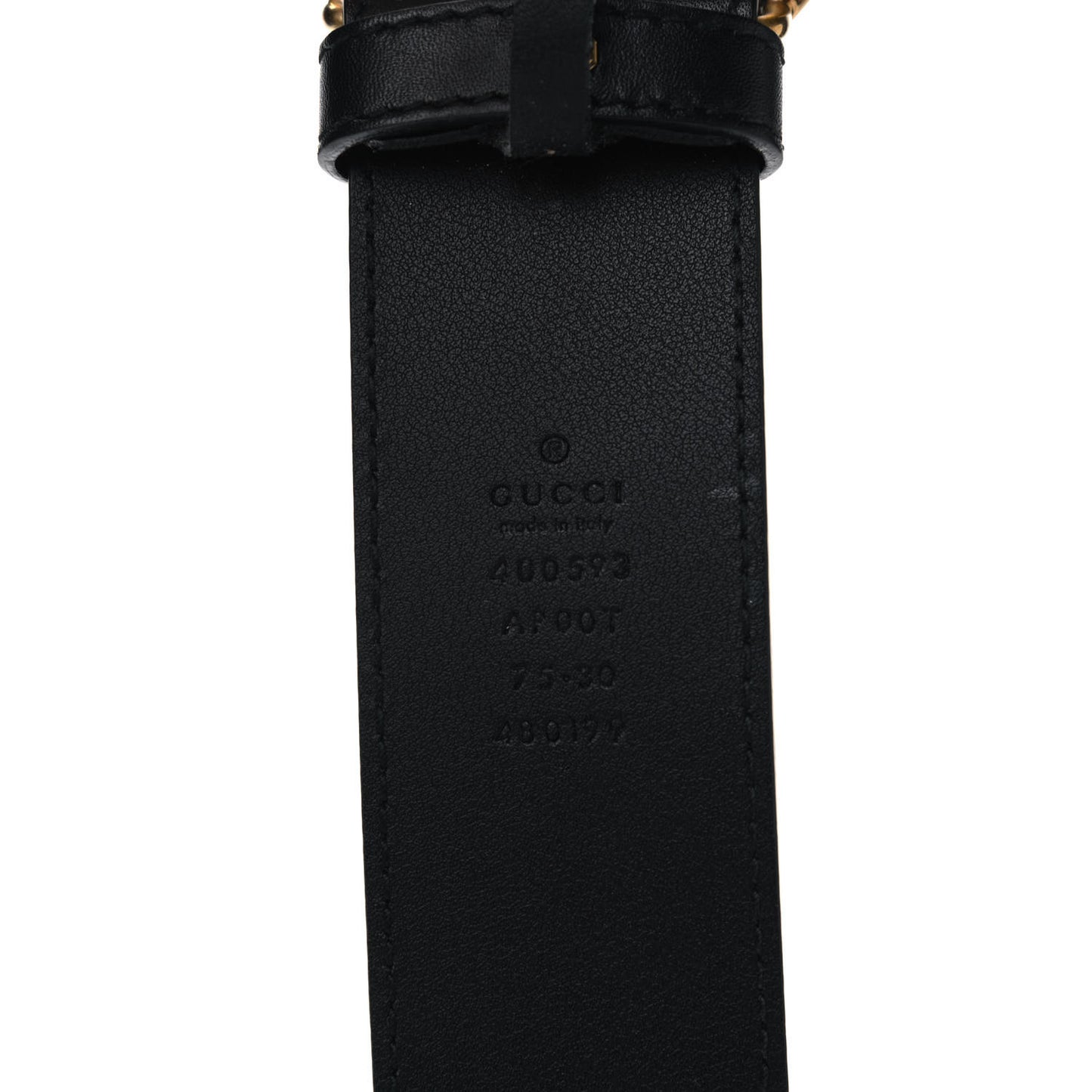 Calfskin Double G 40mm Belt 75 30 Black