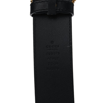 Gucci Calfskin Double G 40mm Belt 75 30 Black 3 of 4