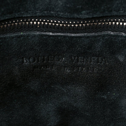 Bottega Veneta Metallic Crushed Calfskin Maxi Intrecciato Cassette Crossbody Bag Chlorophyll 6 of 10
