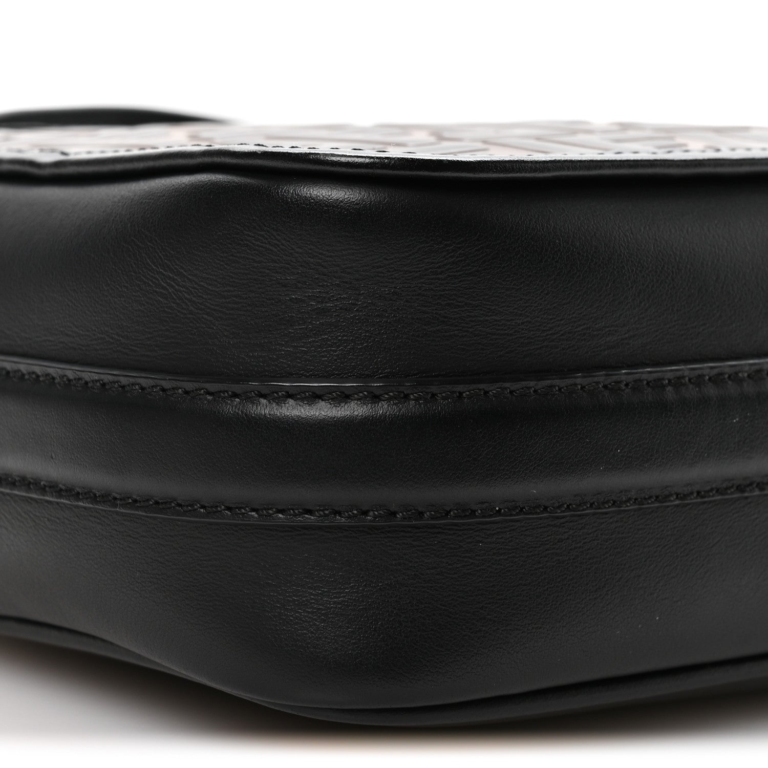 Fendi Vitello Century F is Fendi Bi-Color FF 1974 Embossed Camera Case Maya Black 9 of 10