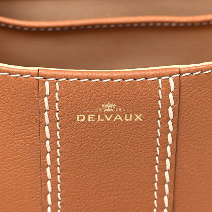 Delvaux Grained Rodeo Calfskin Surpique Mini Brillant Satchel Vegetal Ivory 7 of 12