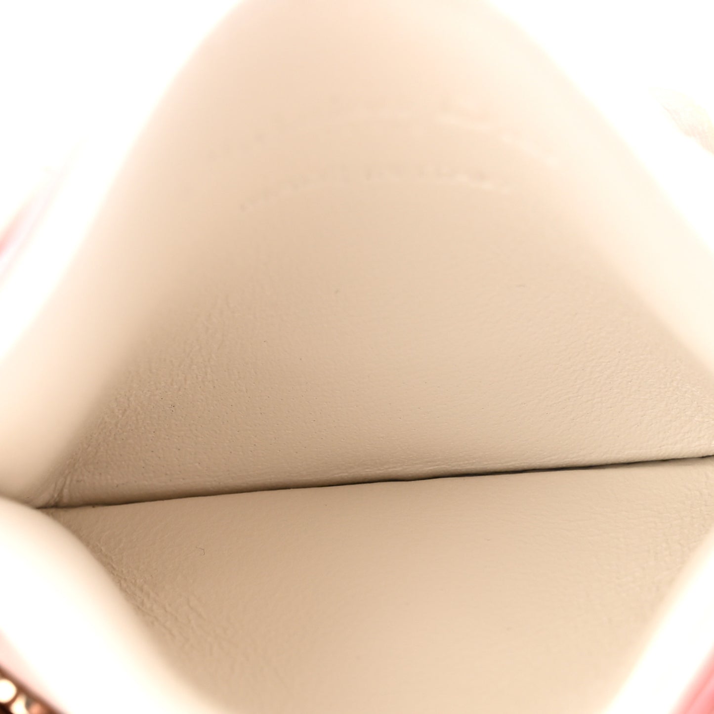 Lambskin Cannage Lady Dior Three-Tone Five-Slots Card Holder Powder Pink Melocoton Pink Latte