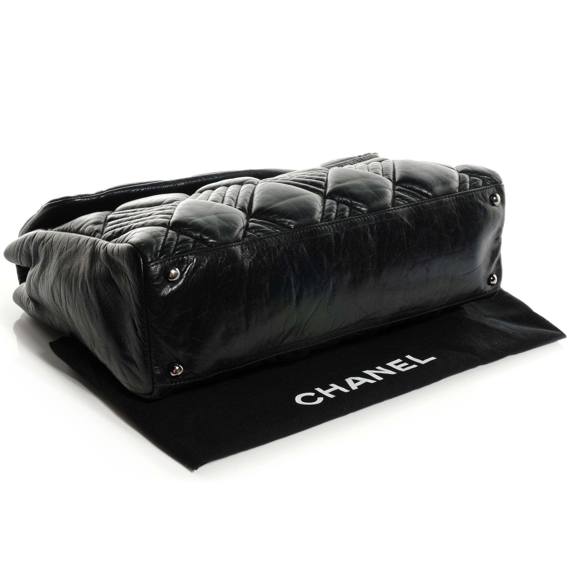 Chanel Lambskin In and Out XL Maxi Flap Black 4 of 8