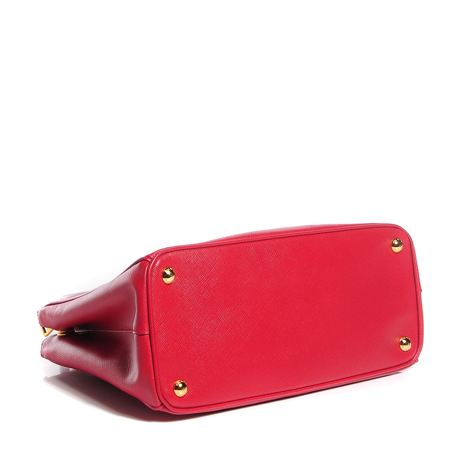 Prada Saffiano Small Galleria Double Zip Tote Fuoco 5 of 12