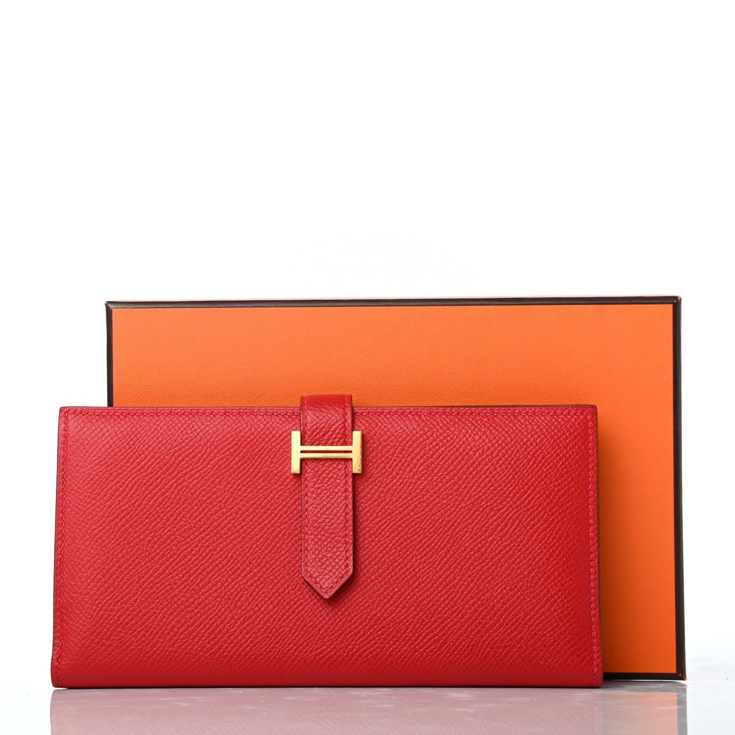 Epsom Bearn Gusset Wallet Rouge Casaque