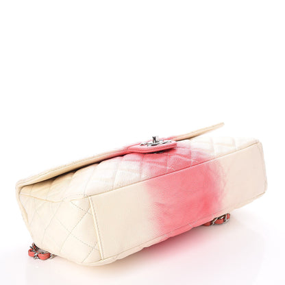 Chanel Caviar Quilted Ombre Jumbo Single Flap White Rose Pink 4 of 7