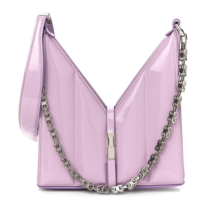 Givenchy Patent Padded Small Cut Out Shoulder Bag Lilac 1 of 10