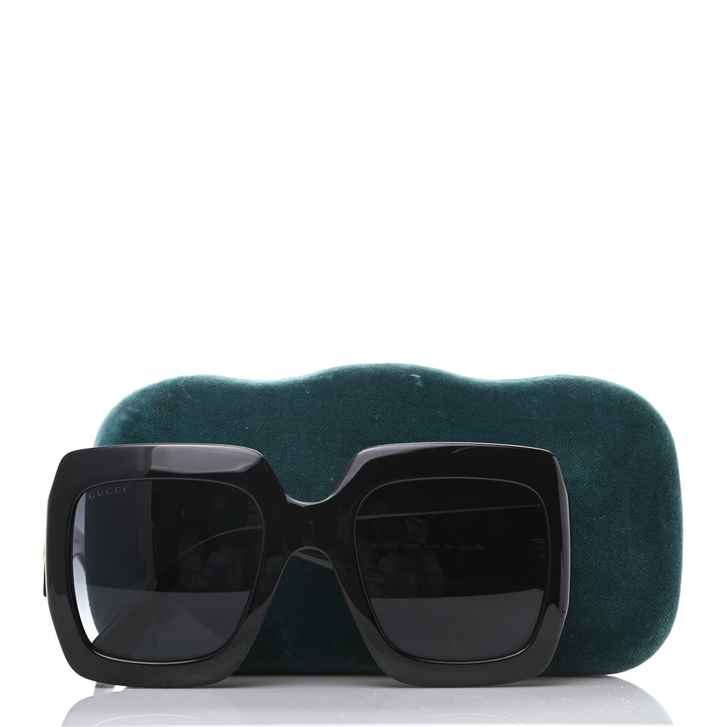 Gucci Acetate Square Frame Sunglasses GG3826S Black 8 of 8