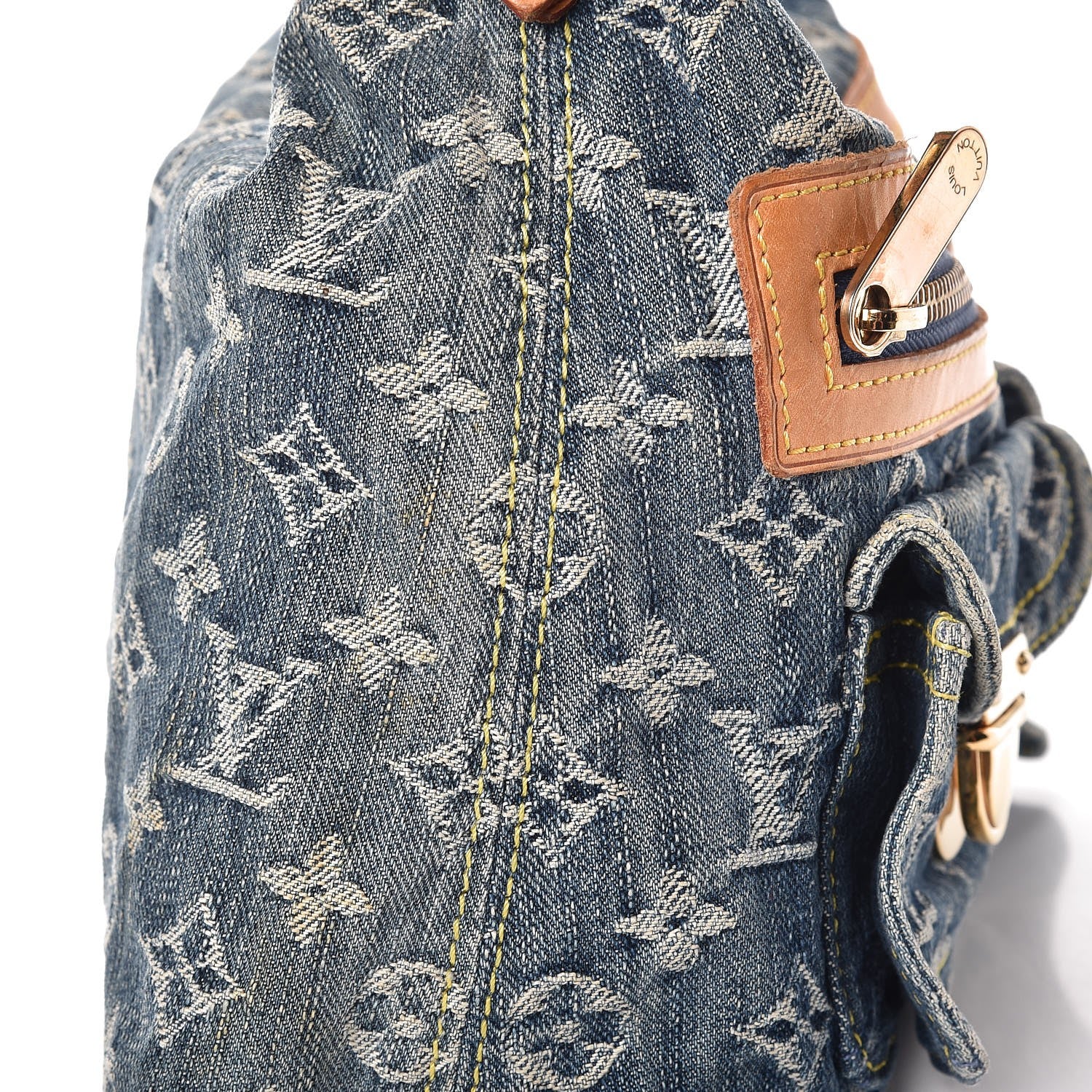Louis Vuitton Monogram Denim Baggy PM Blue 12 of 14