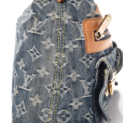 Louis Vuitton Monogram Denim Baggy PM Blue 12 of 14