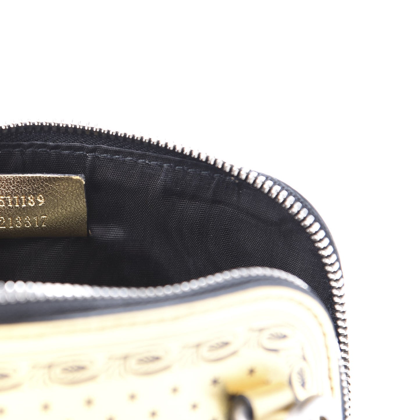 X SEGA Calfskin GUCCY Stars Mini Dome Shoulder Bag Gold