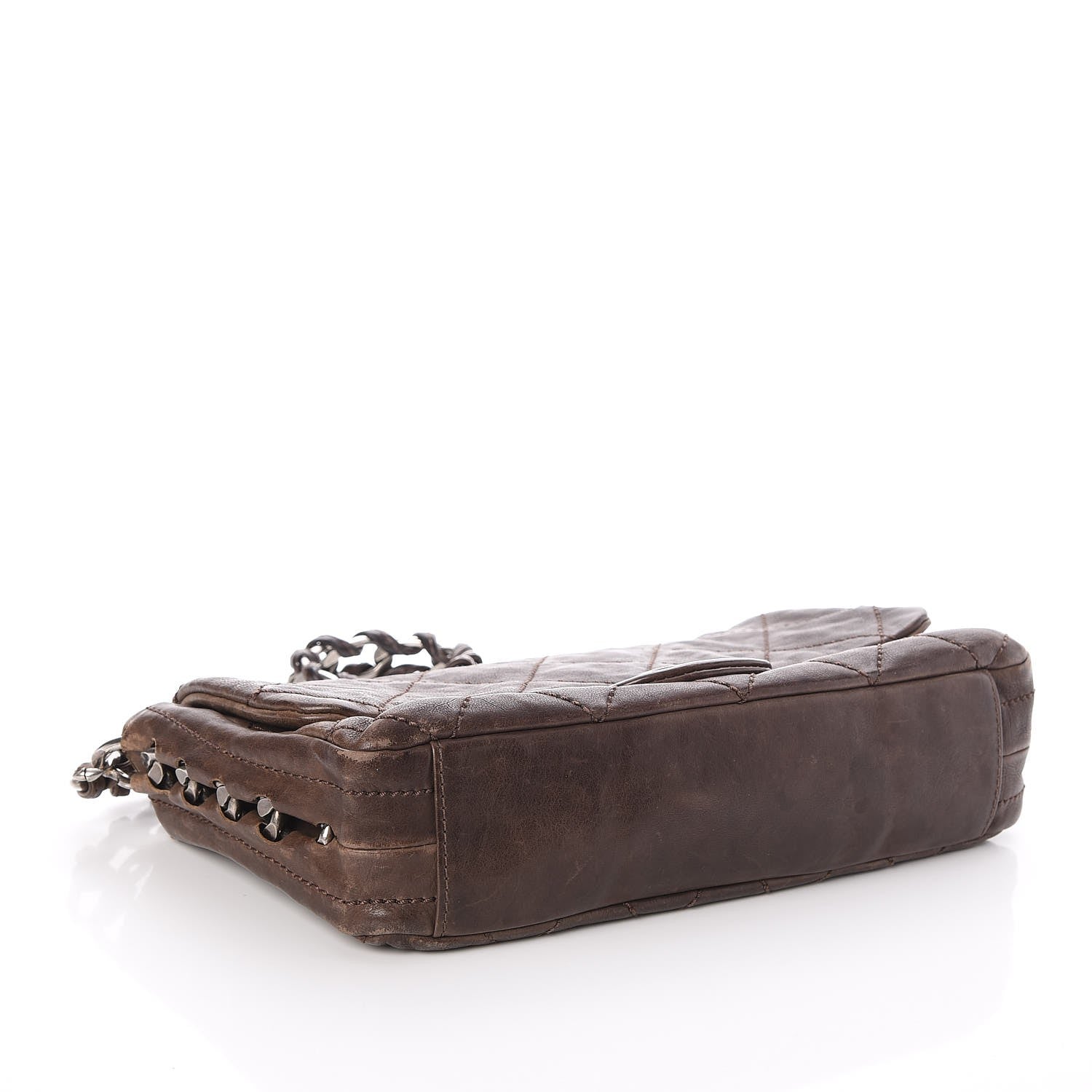 Chanel Calfskin Quilted Modern Chain Flap Brown 4 of 9
