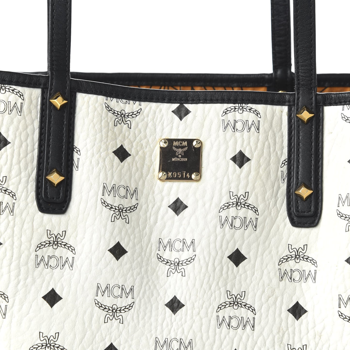 Visetos Medium Project Reversible Shopper Tote White