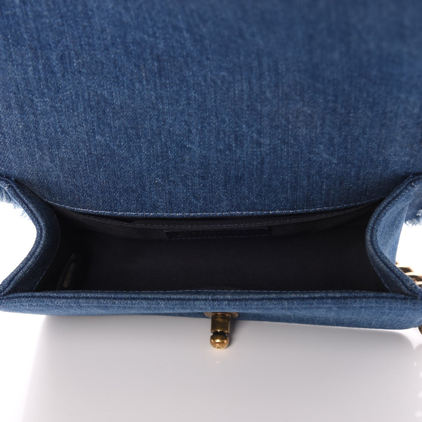 Denim Patchwork Small Boy Flap Blue