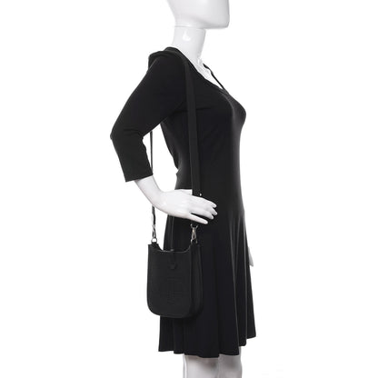 Hermes Taurillon Clemence Evelyne TPM Black 2 of 11