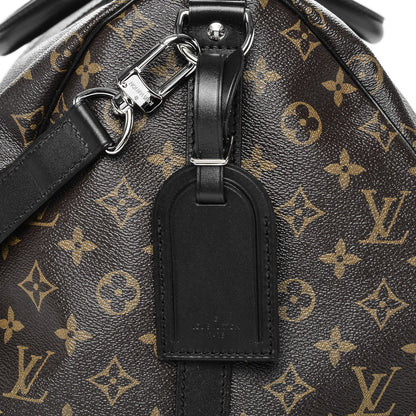 Louis Vuitton Monogram Macassar Keepall Bandouliere 55 6 of 8