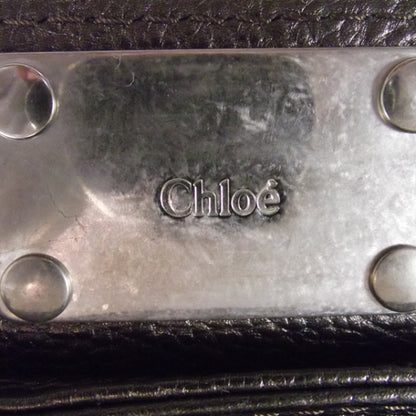 Chloe Leather Paddington Front Pocket Tote Metallic Aubergine 8 of 16