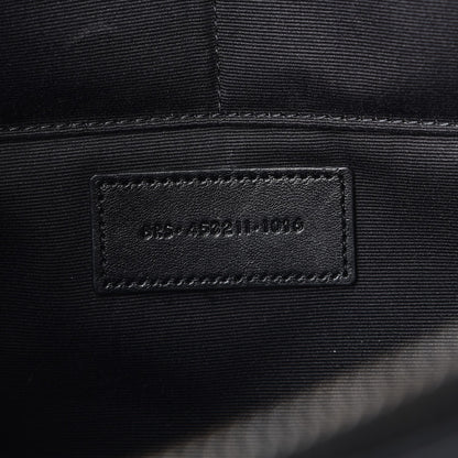 Saint Laurent Lambskin Mixed Matelasse Classic Monogram Zipped Document Holder Black 7 of 8