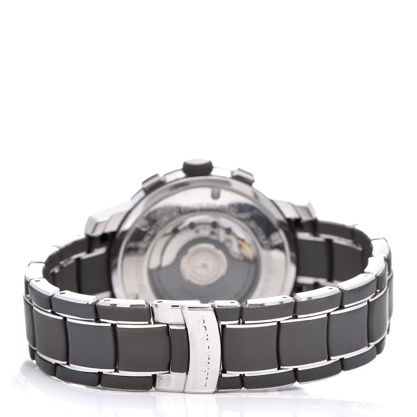 Stainless Steel Rubber 42mm Mark T-57 Chronograph Automatic Watch Black