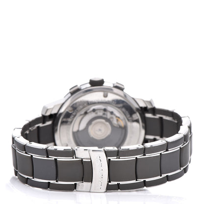 Tiffany Stainless Steel Rubber 42mm Mark T-57 Chronograph Automatic Watch Black 4 of 6