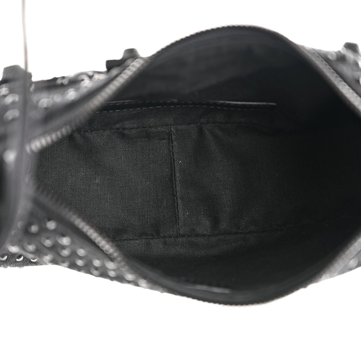 Denim Embellished Le Cagole Shoulder Bag XS Black