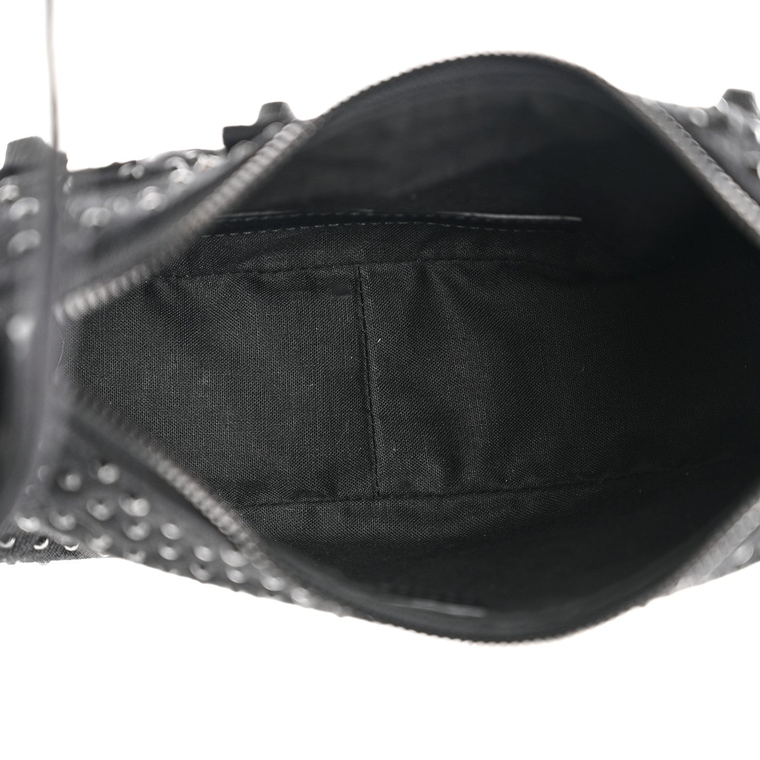 Balenciaga Denim Embellished Le Cagole Shoulder Bag XS Black 5 of 10