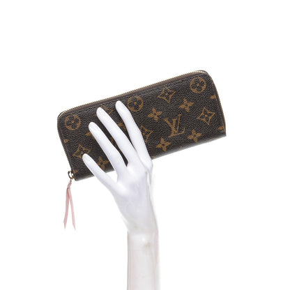 Louis Vuitton Monogram Clemence Wallet Rose Ballerine 2 of 7