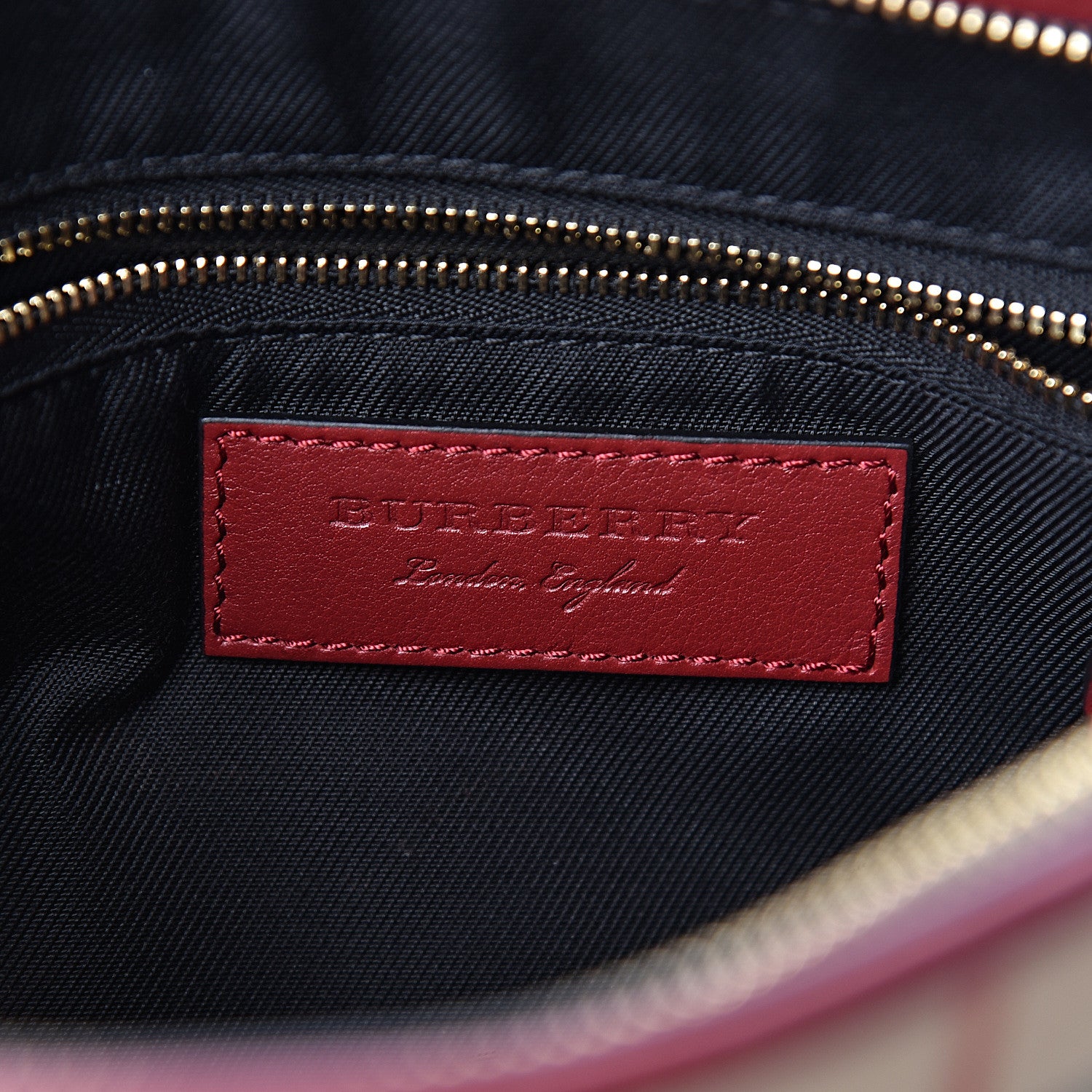 Burberry Horseferry Check Small Chichester Crossbody Clutch Bag Honey Parade Red 6 of 13