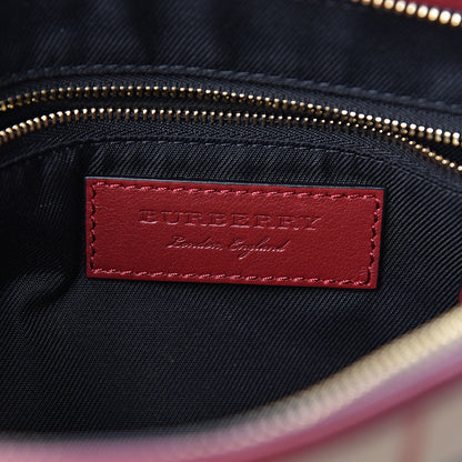 Burberry Horseferry Check Small Chichester Crossbody Clutch Bag Honey Parade Red 6 of 13