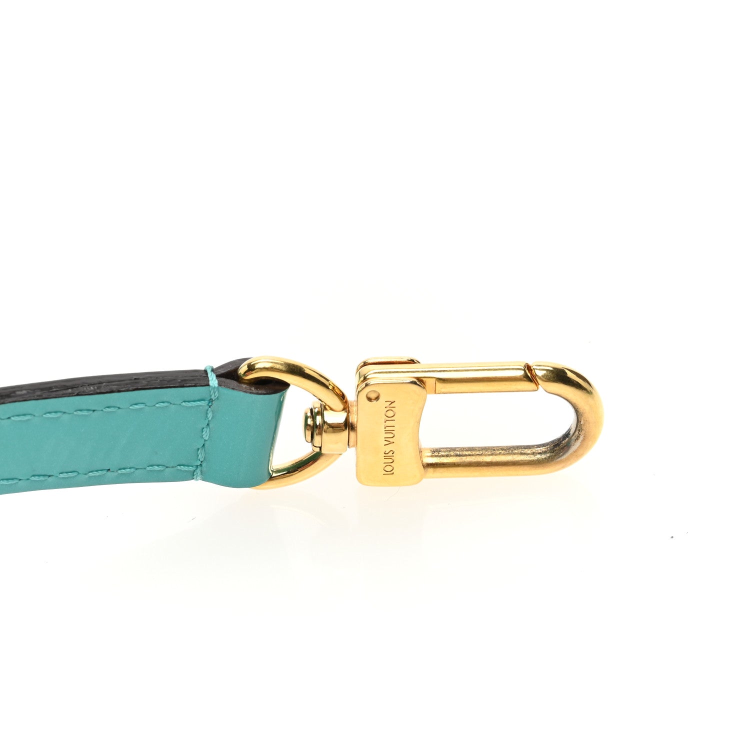 Louis Vuitton Vernis 16mm Adjustable Shoulder Strap Blue Lagoon 3 of 4