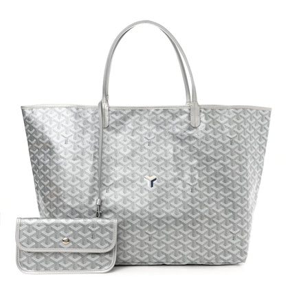 Goyard Goyardine Precious Metals Saint Louis GM Silver 1 of 10