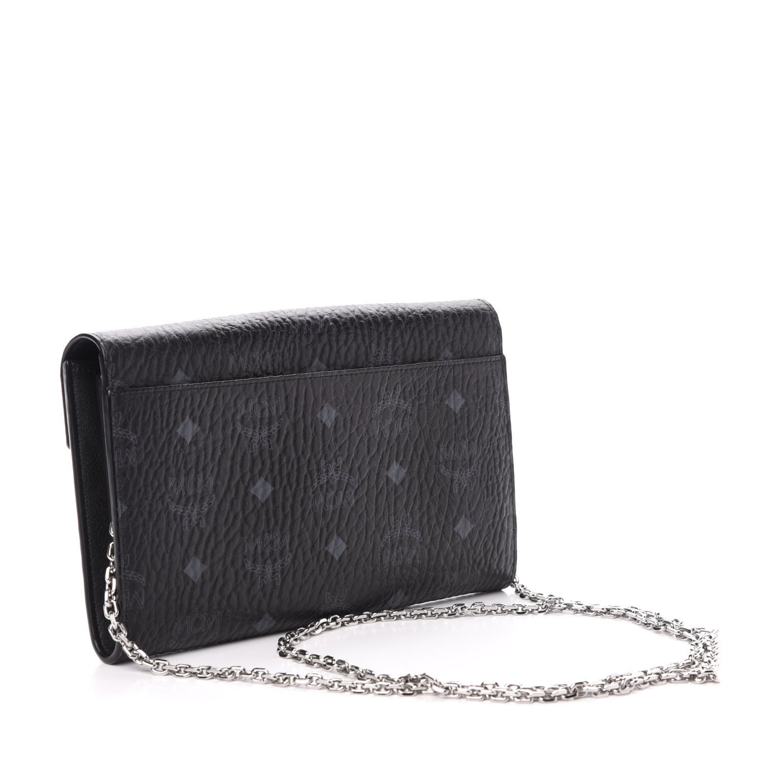 MCM Visetos Medium Patricia Wallet On Chain Black 3 of 9