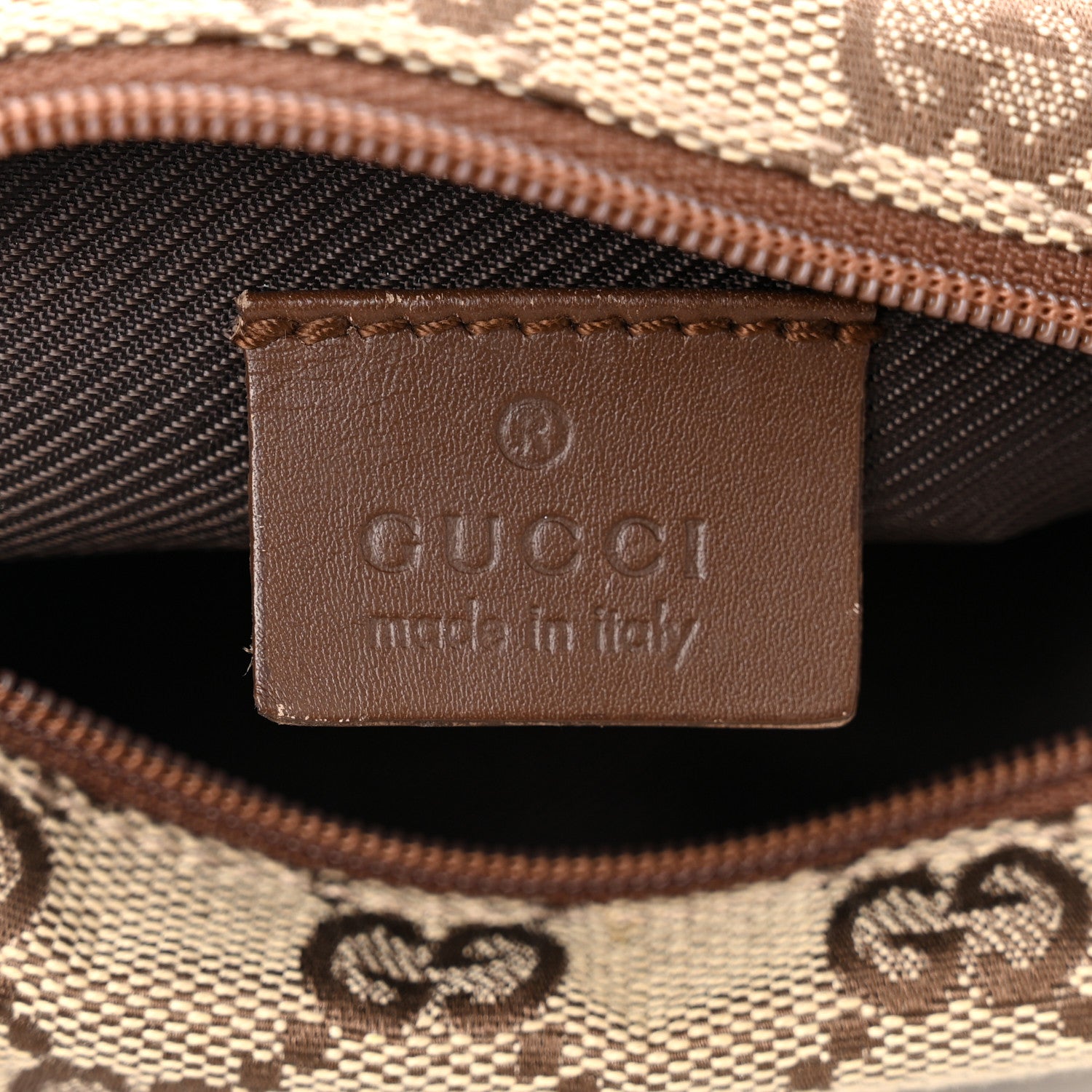 Gucci Monogram GG Pochette shoulder Bag Brown 6 of 10