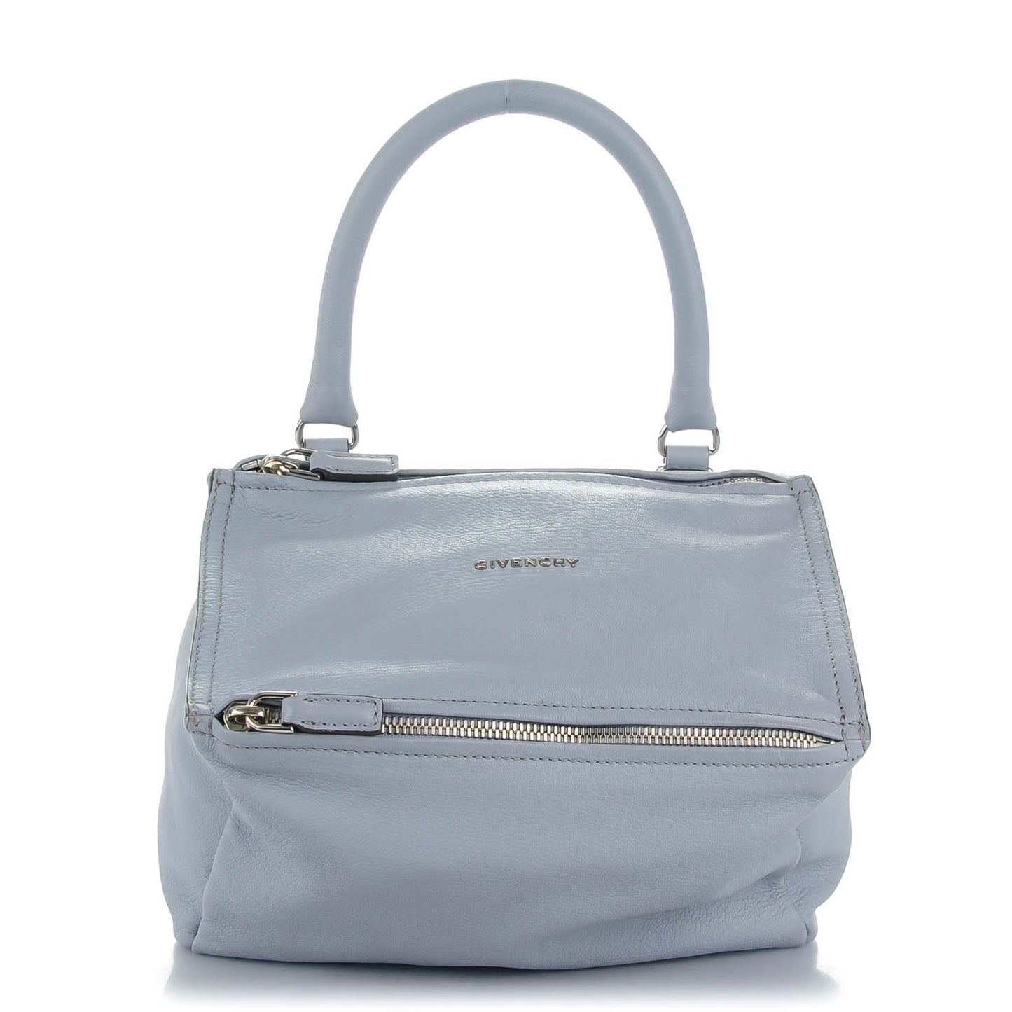 Sugar Goatskin Small Pandora Light Grey