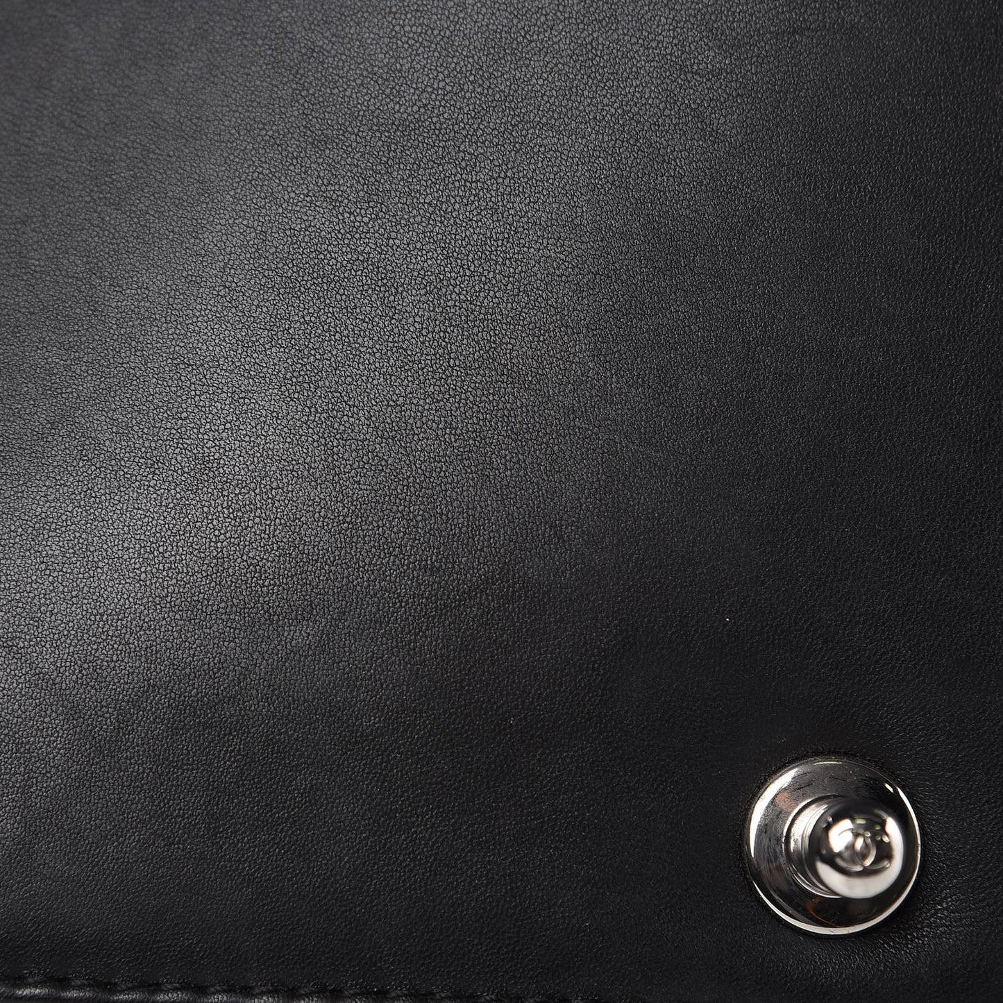 Perforated Lambskin Quilted New Medium Boy Flap Black