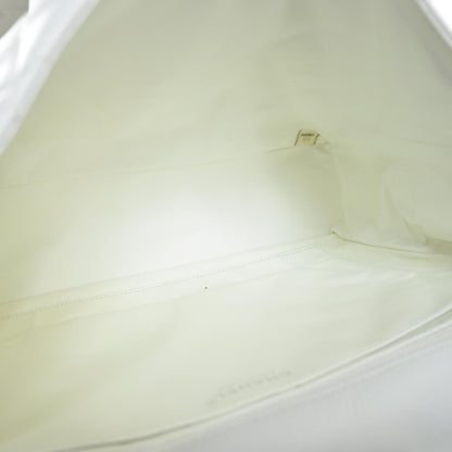 Chanel Washed Caviar Maxi Flap White 6 of 10