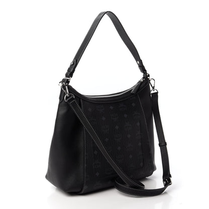 MCM Visetos Medium Luisa Hobo Black 3 of 8
