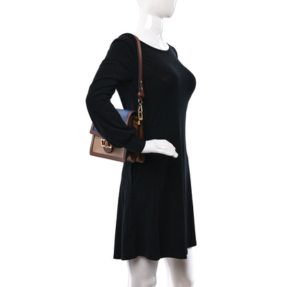 Louis Vuitton Taurillon Dauphine MM Blue Beige 2 of 8