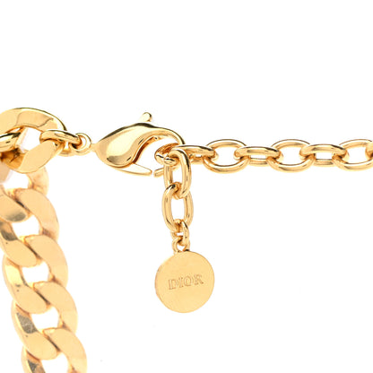 Christian Dior Metal Danseuse Etoile Chain Choker Necklace Gold 5 of 7
