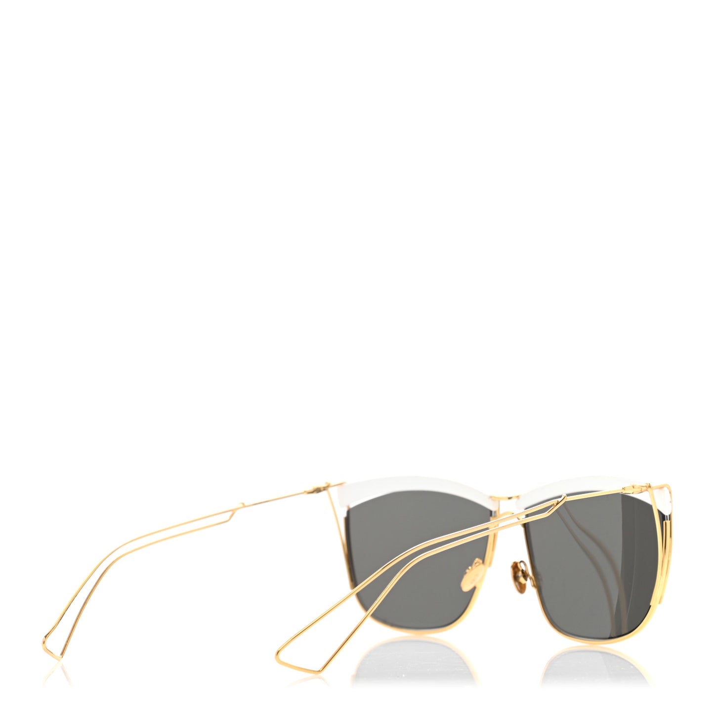 Metal So Electric Sunglasses Gold White