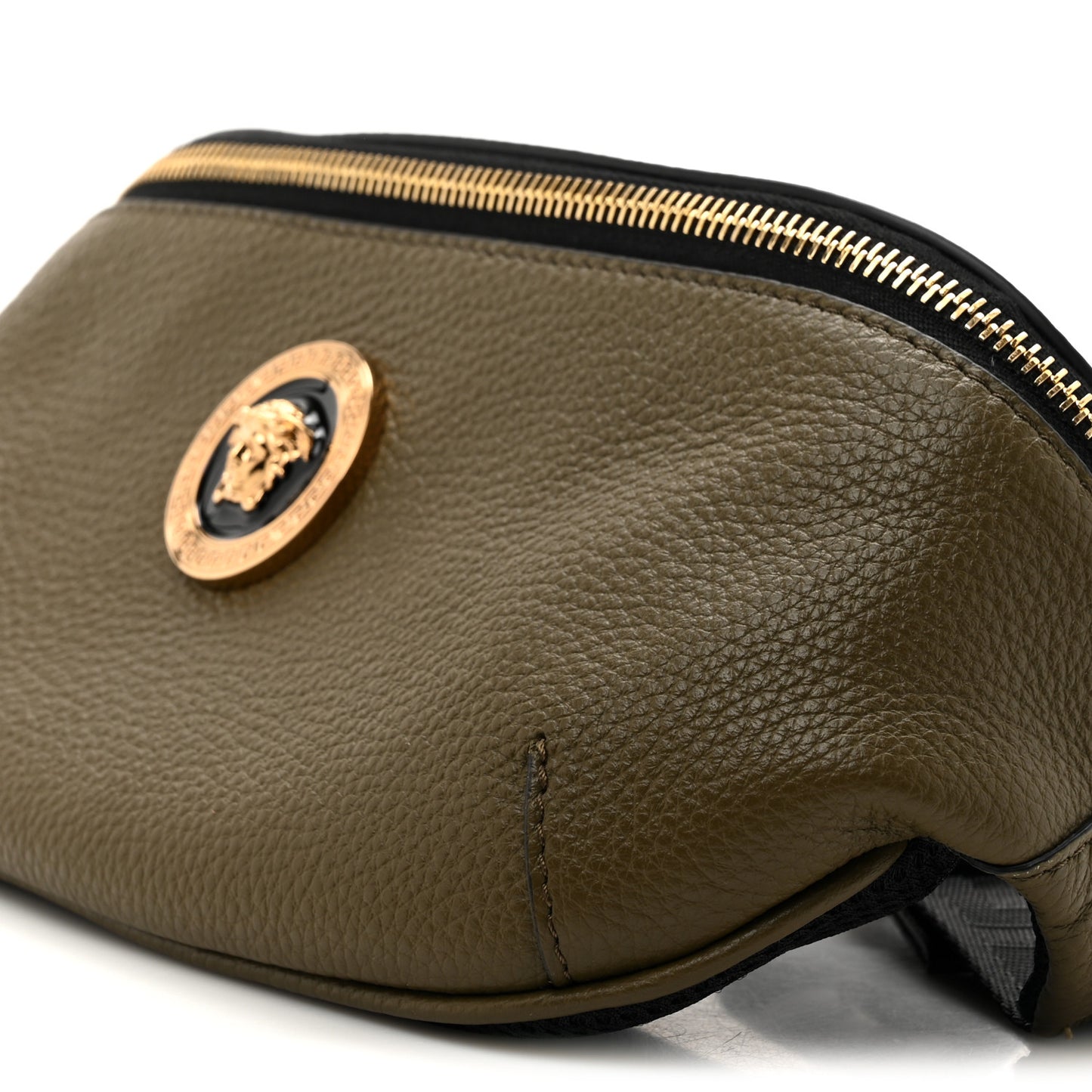 Grained Calfskin Vanitas Medea Belt Bag Khaki