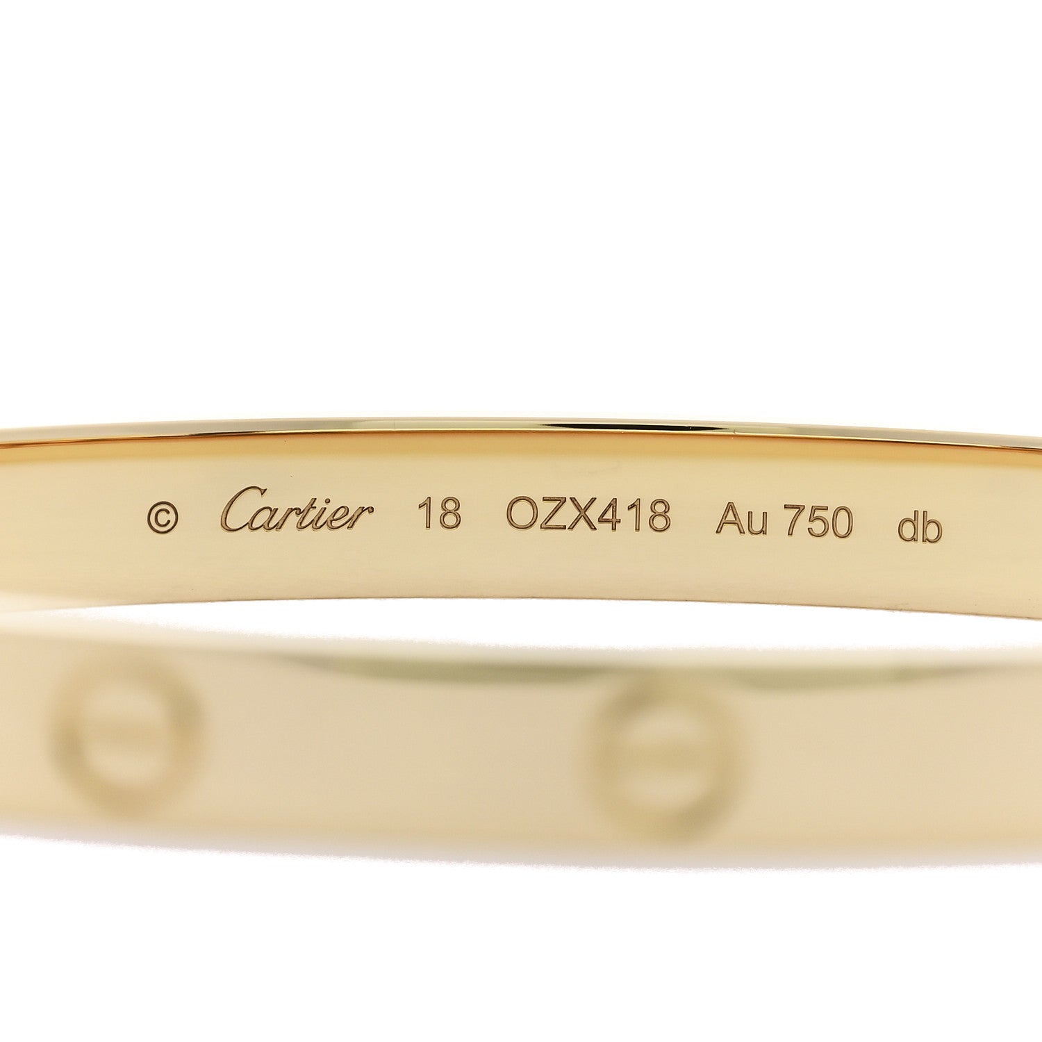 Cartier 18K Yellow Gold LOVE Bracelet 18 7 of 9