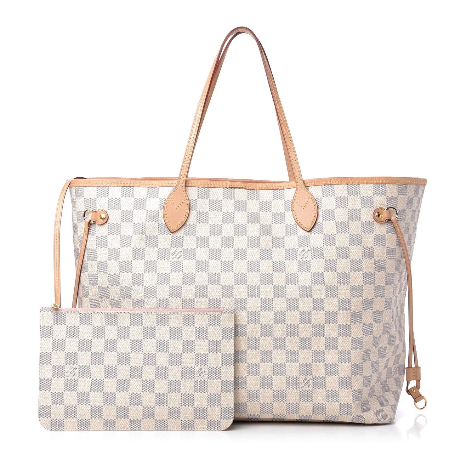Damier Azur Neo Neverfull GM Rose Ballerine