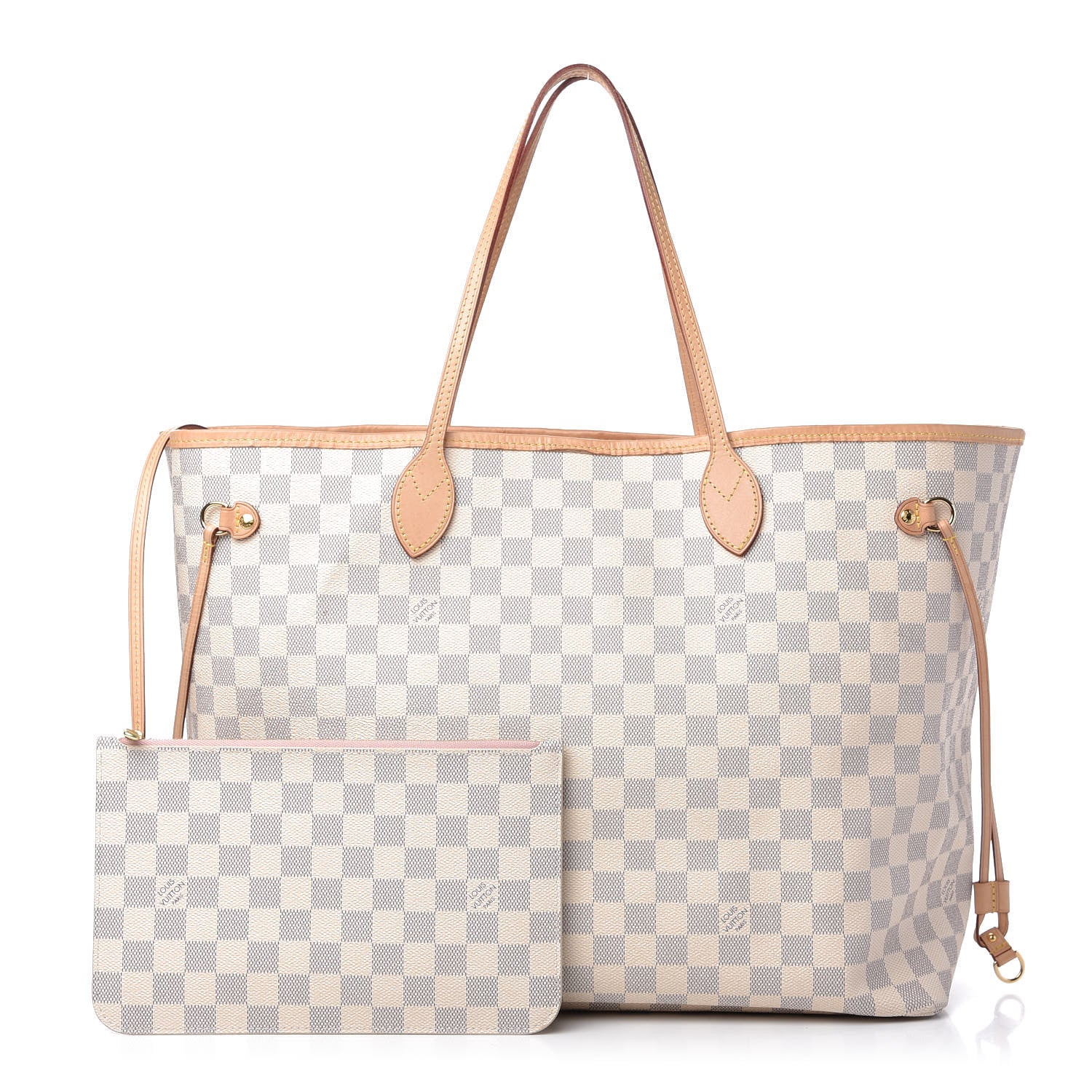 Louis Vuitton Damier Azur Neo Neverfull GM Rose Ballerine 1 of 11
